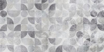 grunge concreto parede com enfeites e imprime. digital azulejos Projeto. 3d render colorida cerâmico parede azulejos decoração. abstrato damasco patchwork fundo foto