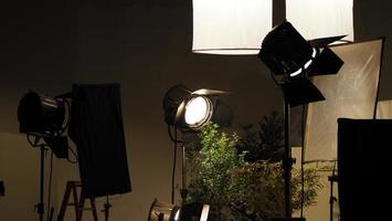 filme luz para vídeo Produção Câmera dentro estúdio conjunto ou usar Como estúdio foto tiro luz