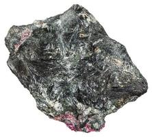 egirina mineral com Rosa eudialito cristais foto
