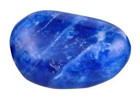 lápis-lazúli lazuli lazurita mineral pedra preciosa isolado foto