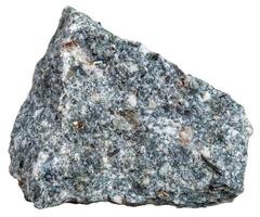 natural diorito mineral isolado em branco foto
