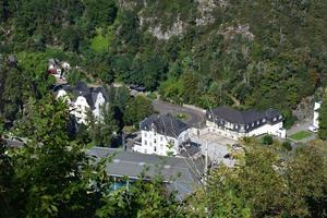 Alto ângulo Visão para spa Vila mau Bertrich foto