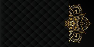 fundo de mandala de luxo com padrão de arabesco dourado árabe style.decorative mandala oriental para impressão, pôster, capa, folheto, panfleto, banner. foto