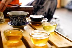 tradicional chinês chá cereja foto