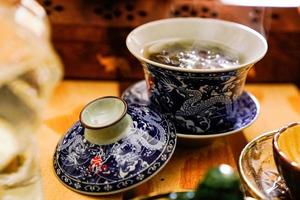 tradicional chinês chá cereja foto
