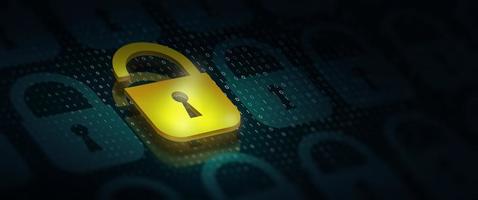 sistema de segurança de dados online e tecnologia de segurança cibernética de rede. foto