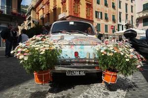 genoa, itália - 5 de maio de 2018 - retorno da euroflora a genoa no cenário único dos parques nervi foto