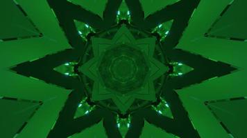 Ilustração 3D de ornamento verde escuro foto