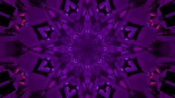 Ilustração 3D do ornamento de cristal violeta