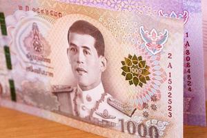 tailandês dinheiro - baht uma fundo foto