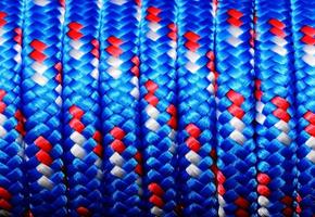 azul e vermelho corda foto