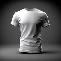 camiseta brincar. branco em branco camiseta frente Visualizações. masculino roupas vestindo Claro atraente vestuário camiseta modelos modelo. foto