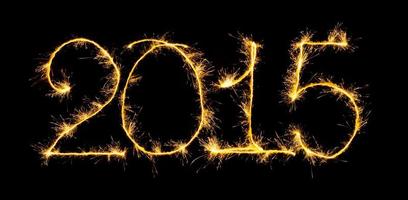 feliz Novo ano - 2015 com estrelinhas foto