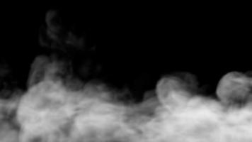 fumaça em um fundo preto foto