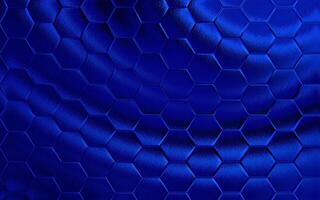 realista azul favo de mel ou hexagonal padronizar fundo. elegante favo de mel textura. luxo hexágono padronizar. tecnologia e dados fundo Projeto. foto