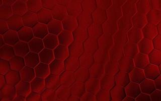 realista vermelho favo de mel ou hexagonal padronizar fundo. elegante favo de mel textura. luxo hexágono padronizar. tecnologia e dados fundo Projeto. foto