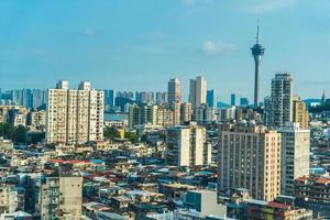 paisagem urbana da cidade de macau, china foto