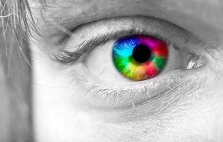 colorida do homem olho foto