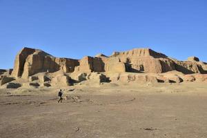 fantasma cidade dentro xinjiang, China é uma típica jarda relevo. foto