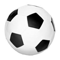 bola de futebol preto e branco foto