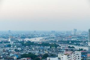 Bangkok cidade Tailândia ar poluição permanece às perigoso níveis PM 2,5 poluentes - poeira e fumaça Alto nível PM 2,5 foto