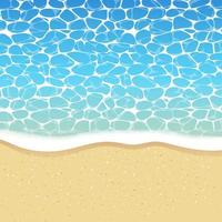 lindo verão azul água superfície ondulação e beira-mar de praia em ensolarado dia ilustração foto