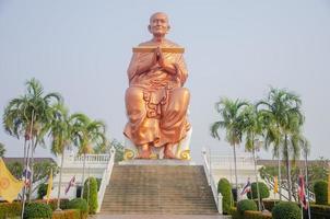 luang pho para, somdet phra putthachan para brahmarangsi, a grande às wat robô têmpora sam khok, pathum então eu província foto