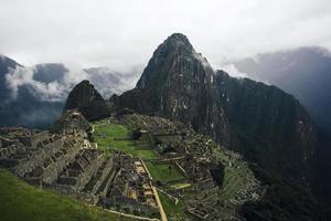 Ruínas de Machu Picchu no Peru foto