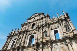 ruínas de st. igreja de paulo em macau foto