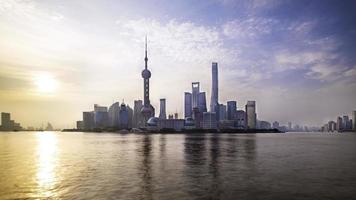 horizonte da cidade de Xangai, China