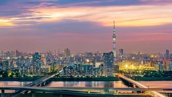 vista da cidade de Tóquio, Japão foto