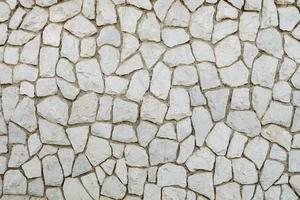 parede de mosaico de tijolo branco foto