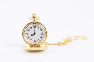 relógio de bolso de ouro branco