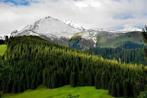 qiongkushtai é uma segredo jardim e uma pequeno cazaque Vila dentro xinjiang. foto