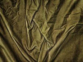 tecido verde amarrotado para fundo ou textura