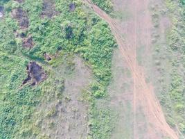 aéreo Visão do terra mapeamento de não tripulado aéreo veículo dentro bogor, Indonésia. foto