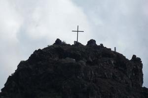 costa do agaete em a ilha do vovó canaria dentro a atlântico oceano. foto