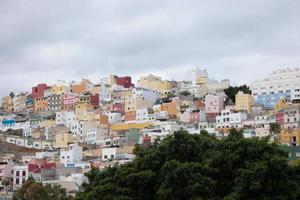 trabalhando classe Vizinhança dentro a cidade do las palmas de garn canarias foto