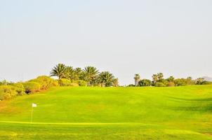 paisagem do campo de golfe foto