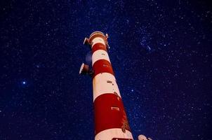 farol com lindo Estrela fundo foto