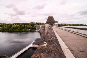 Visão do a barragem foto