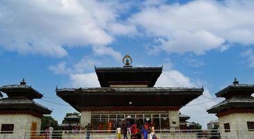 templo espiritual na imagem do nepal foto