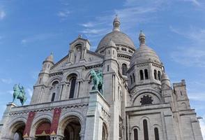 a basílica do sagrado coração de paris foto