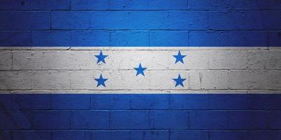 bandeira do Honduras pintado em uma parede foto