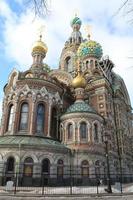 Igreja do a salvador em derramado sangue, st Petersburgo Rússia foto