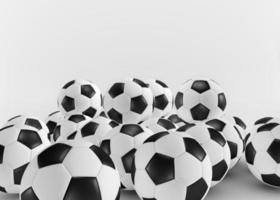 futebol bola isolado em branco fundo. 3d render foto