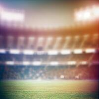 Esportes futebol estádio borrado fundo - ai gerado imagem foto