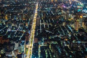 vista da cidade de taipei em taiwan foto