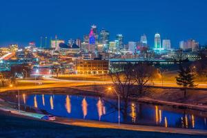 vista do horizonte de Kansas City em Missouri foto