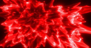 linhas de energia brilhantes vermelhas abstratas e ondas mágicas, fundo abstrato foto